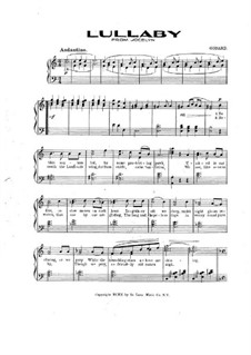 Wiegenlied: Für Stimme und Klavier by Benjamin Godard