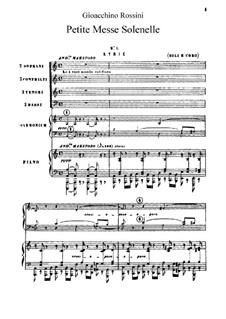 Petite Messe Solennelle: Teil I. Kyrie by Gioacchino Rossini