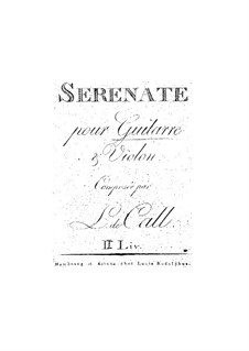 Serenade für Violine und Gitarre: Heft 2 by Leonhard von Call