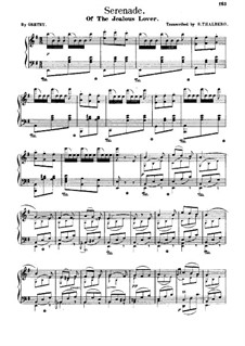 L´art du chant appliqué au piano, Op.70: No.17 Transcription on Serenade from 'The Jealous Lover' by Grétry by Sigismond Thalberg