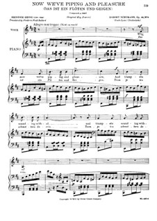 Nr.9 Das ist ein Flöten und Geigen: Klavierauszug mit Singstimmen by Robert Schumann