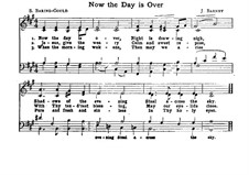 Now the Day is Over: Für gemischten Chor by Joseph Barnby