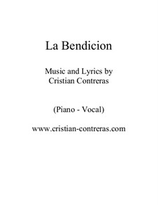 La bendicion (jazz piano-vocal): La bendicion (jazz piano-vocal) by Cristian Contreras