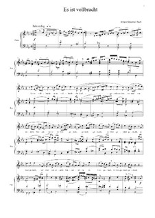Es ist vollbracht: Es ist vollbracht by Johann Sebastian Bach