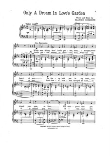 Only a Dream in Love's Garden: Only a Dream in Love's Garden by Blanche Kirkhoff