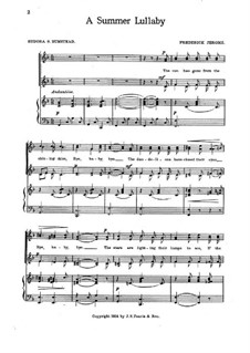 A Summer Lullaby: A Summer Lullaby by Frederick Jerome