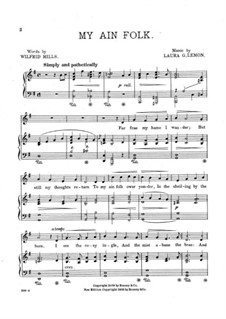 My Ain Folk: Für Stimme und Klavier by Laura Gertrude Lemon