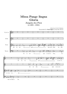 Missa Pange lingua: Gloria by Josquin des Prez