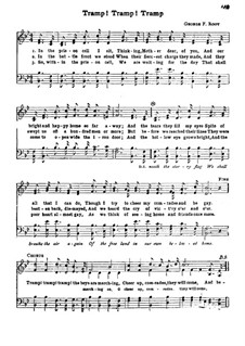 Tramp! Tramp! Tramp! (The Prisoner's Hope): Für gemischten Chor by George Frederick Root