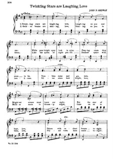 Twinkling Stars are Laughing, Love: Für Stimme und Klavier by John Pond Ordway
