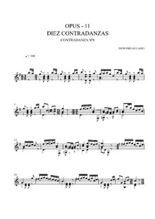 Zehn Kontratänze, Op.11: Kontratanz Nr.8 by Dionisio Aguado