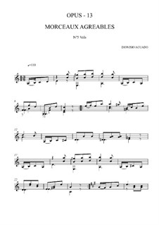 Morceaux agréables non difficiles, Op.13: No.5 Waltz by Dionisio Aguado