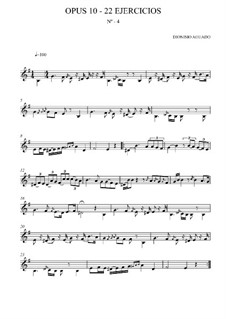 Übungen für Gitarre, Op.10: Übung Nr.4 by Dionisio Aguado