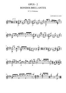 Vier brillante Rondo, Op.2: Rondo Nr.2 by Dionisio Aguado