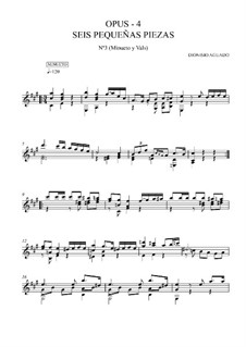 Sechs kleine Stücke, Op.4: Nr.3 Menuett und Walzer by Dionisio Aguado