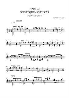 Sechs kleine Stücke, Op.4: Nr.2 Menuett und Walzer by Dionisio Aguado