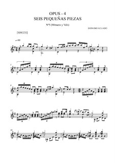 Sechs kleine Stücke, Op.4: Nr.5 Menuett und Walzer by Dionisio Aguado