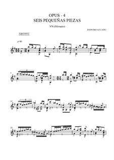 Sechs kleine Stücke, Op.4: Nr.6 Menuett by Dionisio Aguado