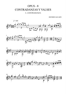 Kontratänze und Walzer, Op.8: Nr.4 Kontratanz  by Dionisio Aguado