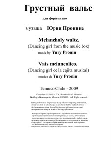 Melancholy waltz: Melancholy waltz by Yury Pronin