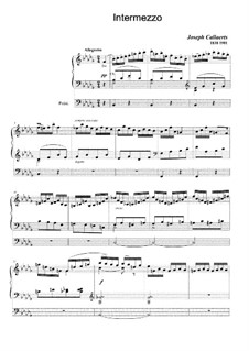 Intermezzo in b-Moll: Für Orgel (high quality sheet music) by Joseph Callaerts