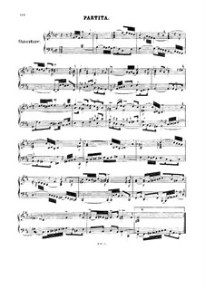 Ouvertüre nach französicher Art, BWV 831: Klavierauszug by Johann Sebastian Bach