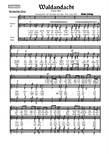 Volkslieder: Waldandacht, Op.359: Volkslieder: Waldandacht by Franz Wilhelm Abt