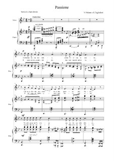 Passione: Für Stimme und Klavier by Ernesto Tagliaferri, Antonio Valente