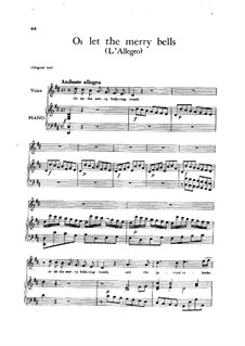 L'Allegro, il Penseroso, ed il Moderato, HWV 55: Or let the merry bells by Georg Friedrich Händel