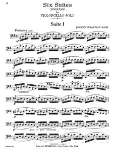 Sechs Suiten für Cello, BWV 1007-1012: Für einen Interpreten by Johann Sebastian Bach
