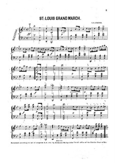 St. Louis Grand March for Piano: St. Louis Grand March for Piano by G. H. Draper