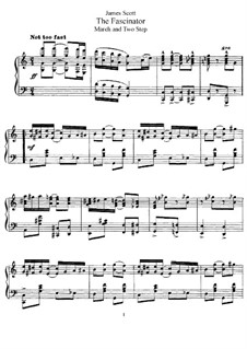 The Fascinator: Für Klavier by James Scott