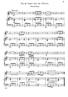 Du, du liegst mir im Herzen: Für Mandoline und Klavier by folklore