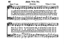 Abide with Me: For choir and organ by William Henry Monk