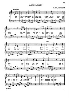 Annie Laurie: Für Stimme und Klavier (C Major) by Lady John Scott