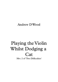 Playing the Violin Whilst Dodging a Cat: Playing the Violin Whilst Dodging a Cat by Andrew Wood