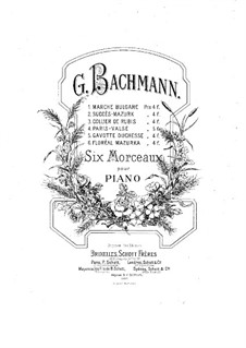 Sechs Stücke. Nr.5 Gavotte Duchesse: Sechs Stücke. Nr.5 Gavotte Duchesse by Franz Behr
