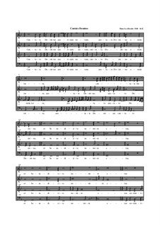 Cantate Domino: Singpartitur by Hans Leo Hassler