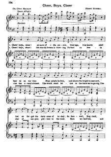 Cheer, Boys, Cheer: Cheer, Boys, Cheer by Henry Russell