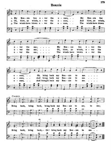 My Bonnie is over the Ocean: Für Chor by folklore