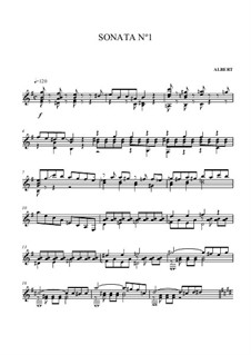Sonate Nr.1 in e-Moll: Für Gitarre by Heinrich Albert