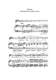 Pastorale des cochons roses: E Major by Emmanuel Chabrier