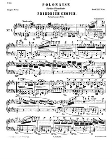 Polonäse in gis-Moll, B.6 KK IVa/3: Für Klavier by Frédéric Chopin