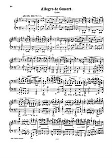 Allegro de concert, Op.46: Für Klavier by Frédéric Chopin