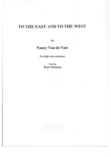 To the East and to the West: To the East and to the West by Nancy Van de Vate