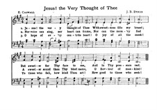 Jesus! The Very Thought of Thee: Für Chor by John Bacchus Dykes