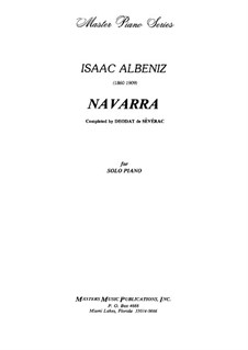 Navarra: Für Klavier by Isaac Albéniz