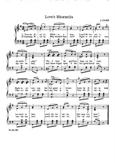 Love's Ritornella: Love's Ritornella by Thomas Cooke