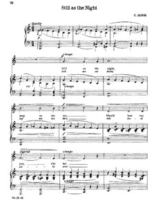 Lieder, Op.326: Nr.27 Still wie die Nacht by Carl Böhm