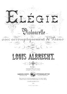 Elegie: Elegie by Ludwig Carl Albrecht
